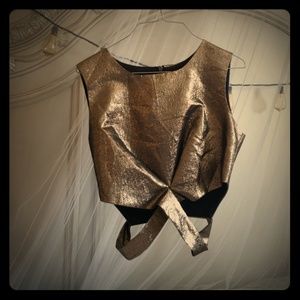 A gold shimmer Party/New Years top